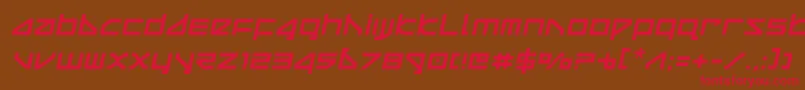 deltaraysemital Font – Red Fonts on Brown Background