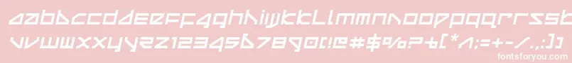 deltaraysemital Font – White Fonts on Pink Background