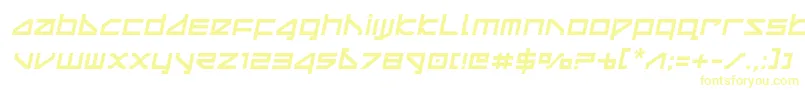 deltaraysemital Font – Yellow Fonts on White Background