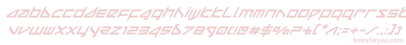 deltaraysuperital Font – Pink Fonts on White Background