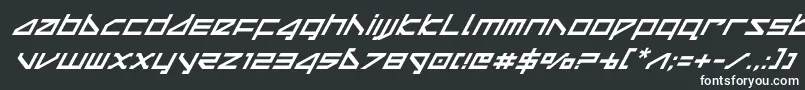 Шрифт deltaraysuperital – белые шрифты