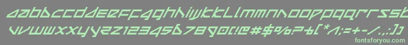 More about deltaraysuperital Font deltaraysuperital Font – Green Fonts on Gray Background