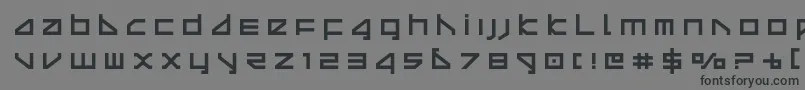 deltaraytitle Font – Black Fonts on Gray Background