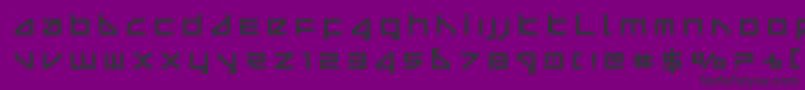 Шрифт deltaraytitle – чёрные шрифты на фиолетовом фоне