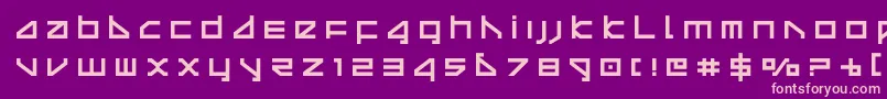 deltaraytitle-fontti – vaaleanpunaiset fontit violetilla taustalla