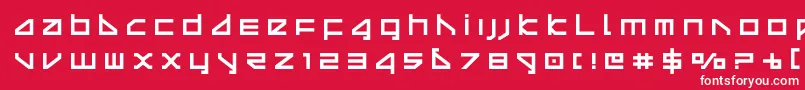 フォントdeltaraytitle – 赤い背景に白い文字