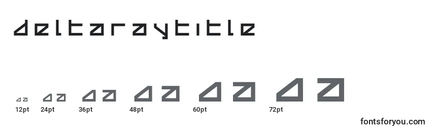 Размеры шрифта Deltaraytitle
