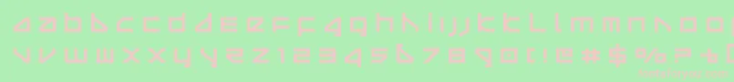 deltaraytitle Font – Pink Fonts on Green Background