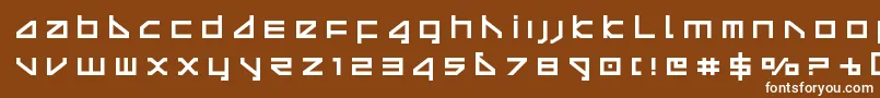 フォントdeltaraytitle – 茶色の背景に白い文字