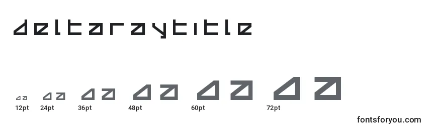 Размеры шрифта Deltaraytitle (124914)