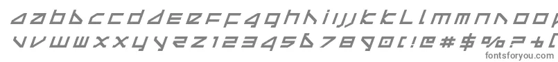 フォントdeltaraytitleital – 白い背景に灰色の文字