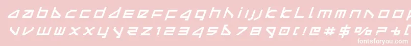 deltaraytitleital Font – White Fonts on Pink Background