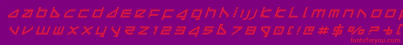 deltaraytitleital Font – Red Fonts on Purple Background