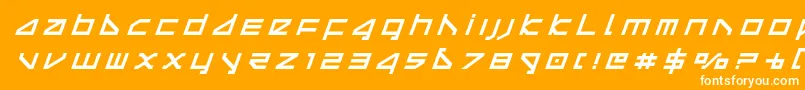 deltaraytitleital Font – White Fonts on Orange Background