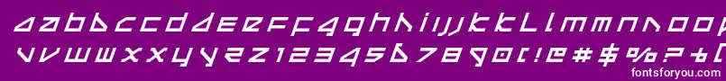 deltaraytitleital Font – White Fonts on Purple Background