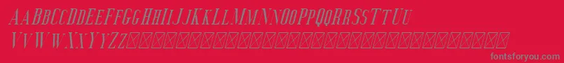 Deluce Italic Font – Gray Fonts on Red Background