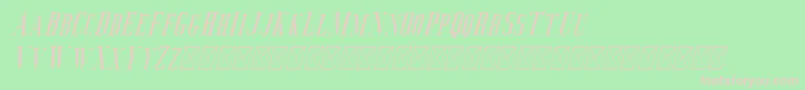 Deluce Italic Font – Pink Fonts on Green Background