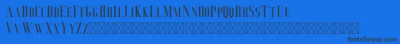 Deluce Font – Black Fonts on Blue Background