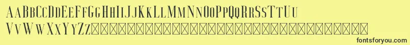 Deluce Font – Black Fonts on Yellow Background