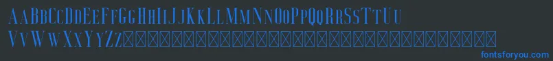 Deluce Font – Blue Fonts on Black Background