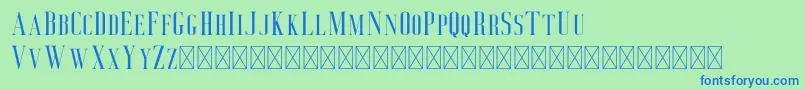 Deluce Font – Blue Fonts on Green Background