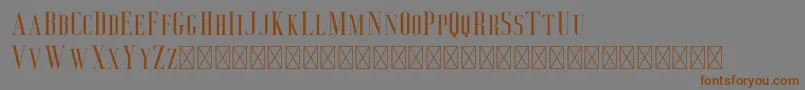 Deluce Font – Brown Fonts on Gray Background