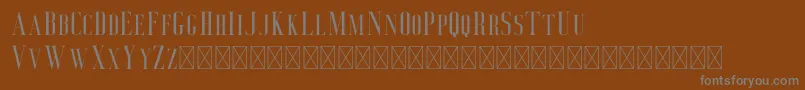 Deluce Font – Gray Fonts on Brown Background