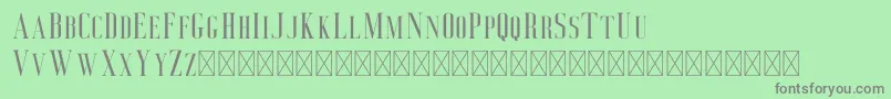 Deluce Font – Gray Fonts on Green Background