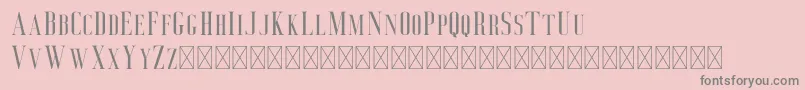 Deluce Font – Gray Fonts on Pink Background