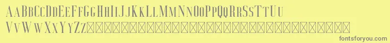Deluce Font – Gray Fonts on Yellow Background