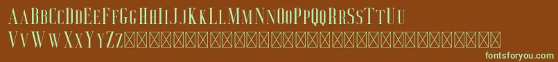 Deluce Font – Green Fonts on Brown Background