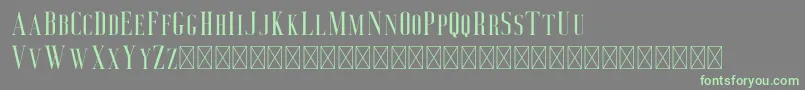Deluce Font – Green Fonts on Gray Background