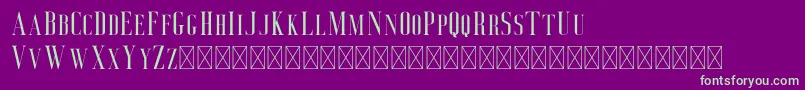 Deluce Font – Green Fonts on Purple Background