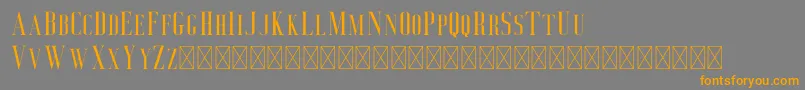 Deluce Font – Orange Fonts on Gray Background