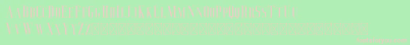 Deluce Font – Pink Fonts on Green Background
