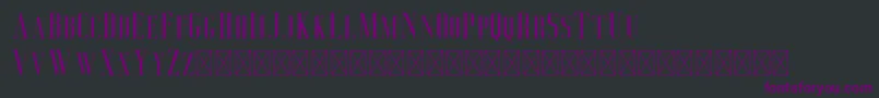 Deluce Font – Purple Fonts on Black Background