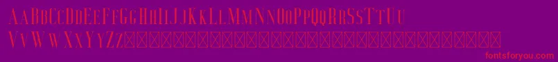 Deluce Font – Red Fonts on Purple Background