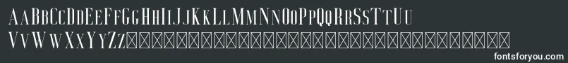 Deluce Font – White Fonts on Black Background