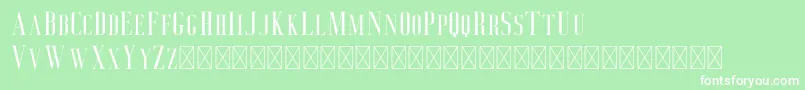 Deluce Font – White Fonts on Green Background