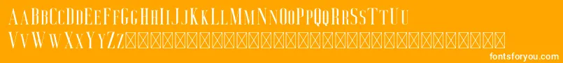 Deluce Font – White Fonts on Orange Background