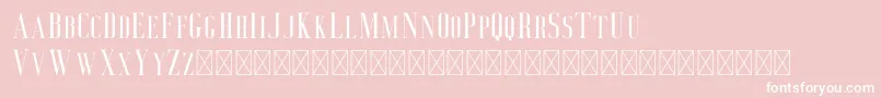 Deluce Font – White Fonts on Pink Background