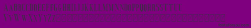 Deluce Font – Black Fonts on Purple Background