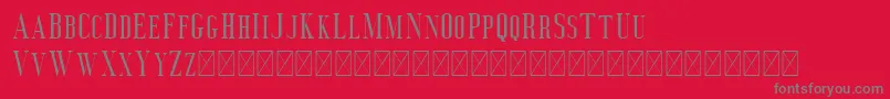 Deluce Font – Gray Fonts on Red Background