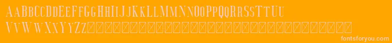 Deluce Font – Pink Fonts on Orange Background