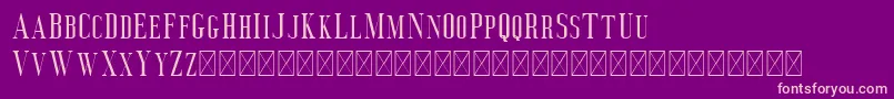 Deluce Font – Pink Fonts on Purple Background