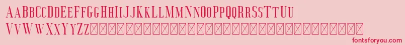 Deluce Font – Red Fonts on Pink Background
