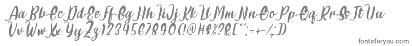 フォントDelumba Italic Font by 7NTypes – 灰色のフォント