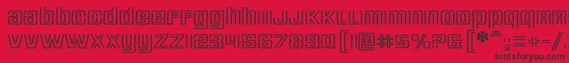 deluxe ducks Font – Black Fonts on Red Background