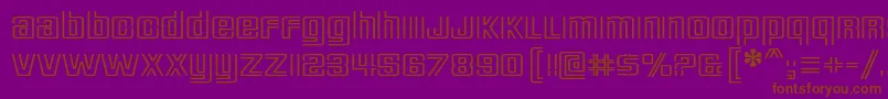 deluxe ducks Font – Brown Fonts on Purple Background