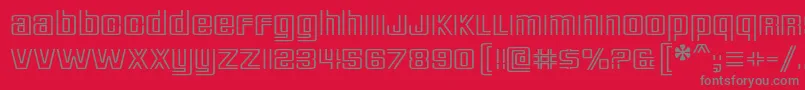 deluxe ducks Font – Gray Fonts on Red Background